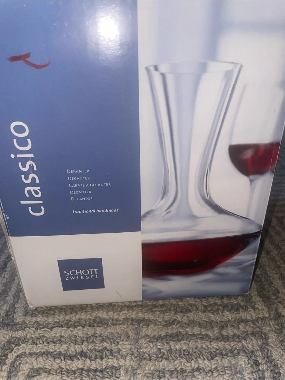 Schott Zwiesel Traditional handmade Classico Decanter (new but box looks snagged